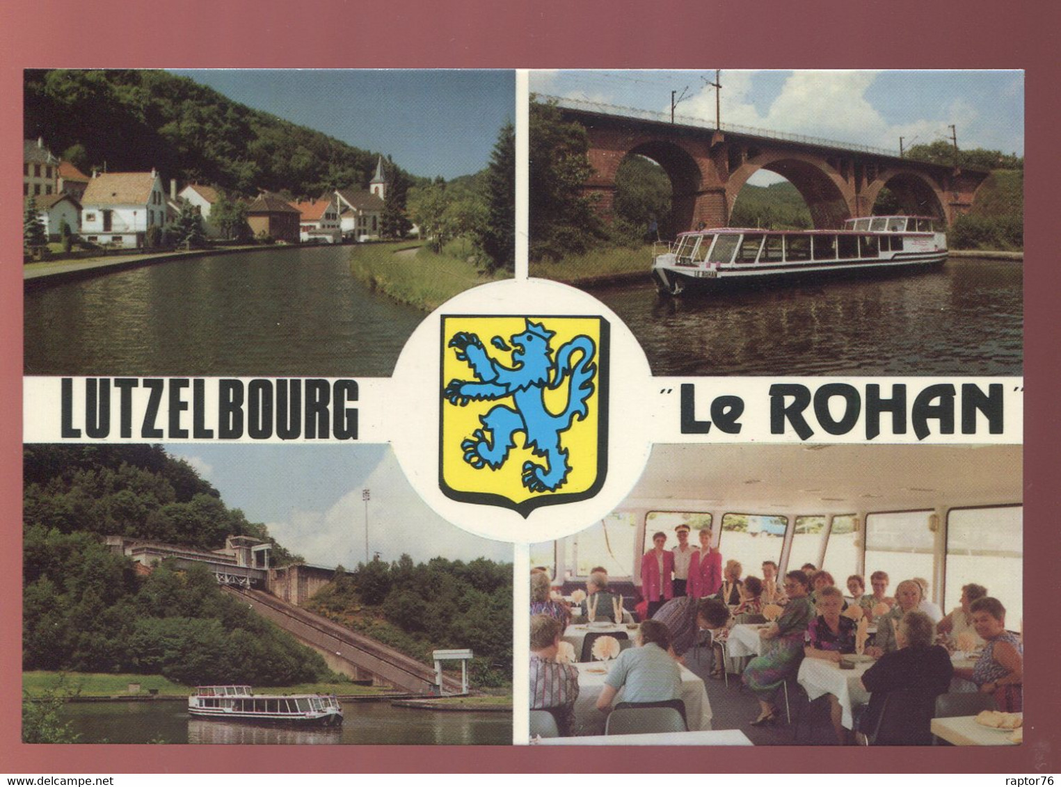 CPM Neuve 57 ARZVILLER - SAINT LOUIS LUTZELBOURG Bâteau Restaurant " Le Rohan " Multi Vues - Arzviller