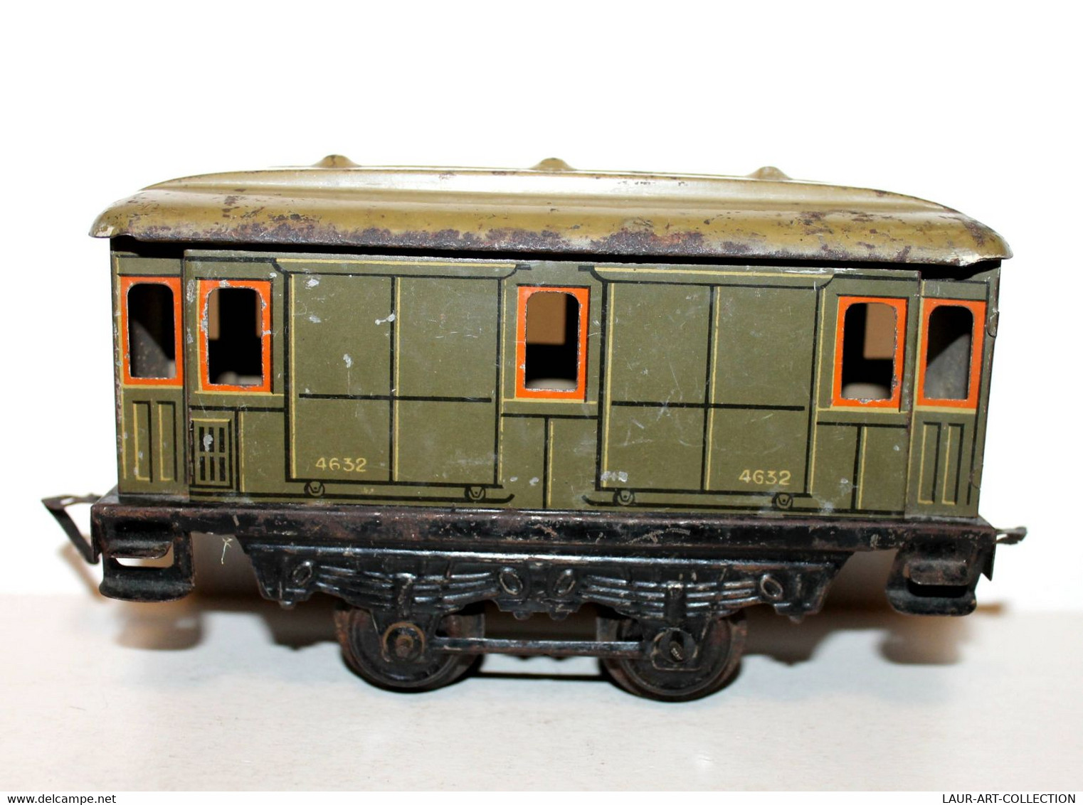 JEP J De P, ANCIEN WAGON MARCHANDISE BAGAGE N°4632 A ESSIEUX TRAIN MINIATURE O/0 - MODELISME FERROVIAIRE (1712.41) - Goods Waggons (wagons)