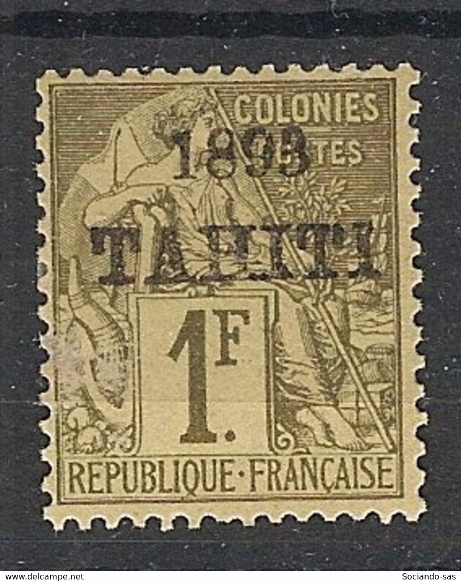 TAHITI - 1893 - N°Yv. 30 - Type Alphée Dubois 1f Olive - Neuf * / MH VF - Nuovi