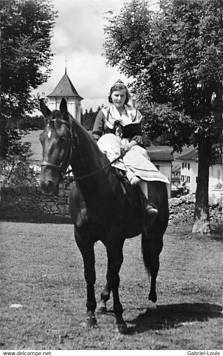 Costume Franc Montagnard Cachet Saignelégier Cheval Des Franches Montagnes - Saignelégier