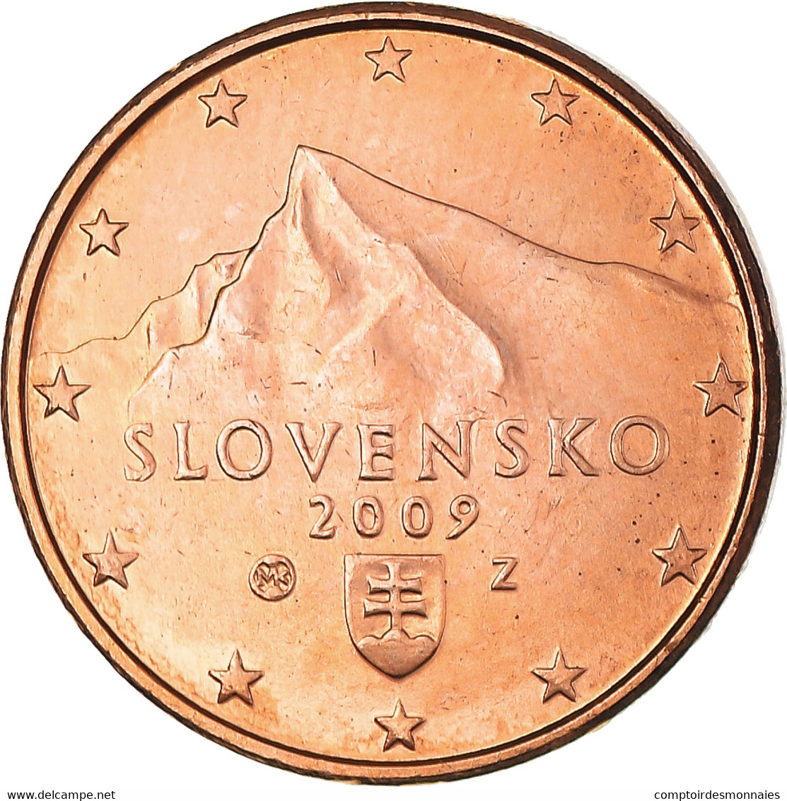 Slovaquie, Euro Cent, 2009, Kremnica, SPL+, Cuivre - Slowakije