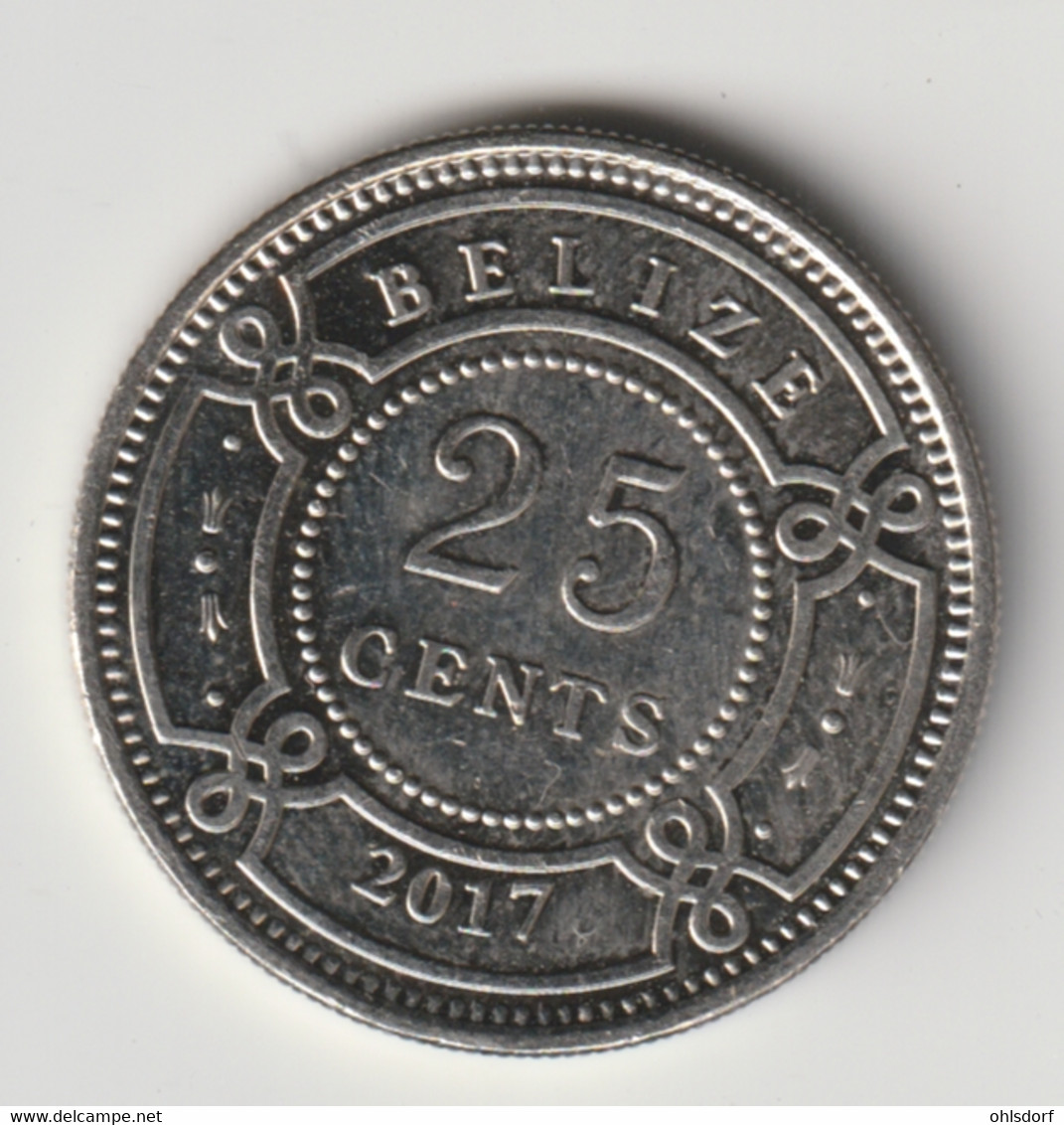 BELIZE 2017: 25 Cents, KM 36 - Belize