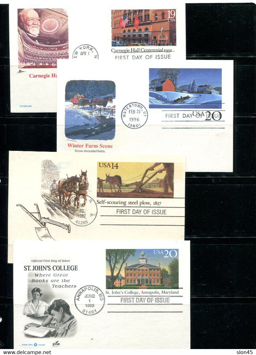 USA 12 Postal Stationary Maxi Cards First Day Of Issue 14427 - Other & Unclassified