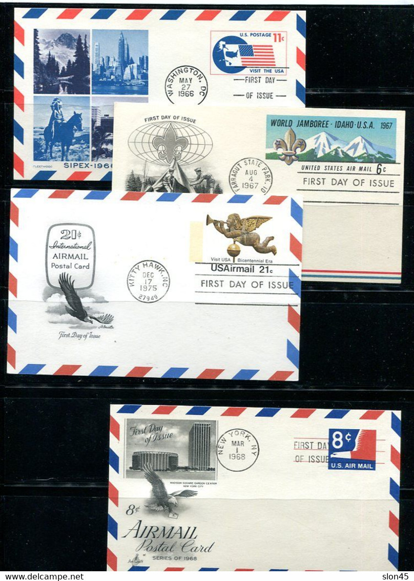 USA 12 Postal Stationary Maxi Cards First Day Of Issue 14429 - Other & Unclassified