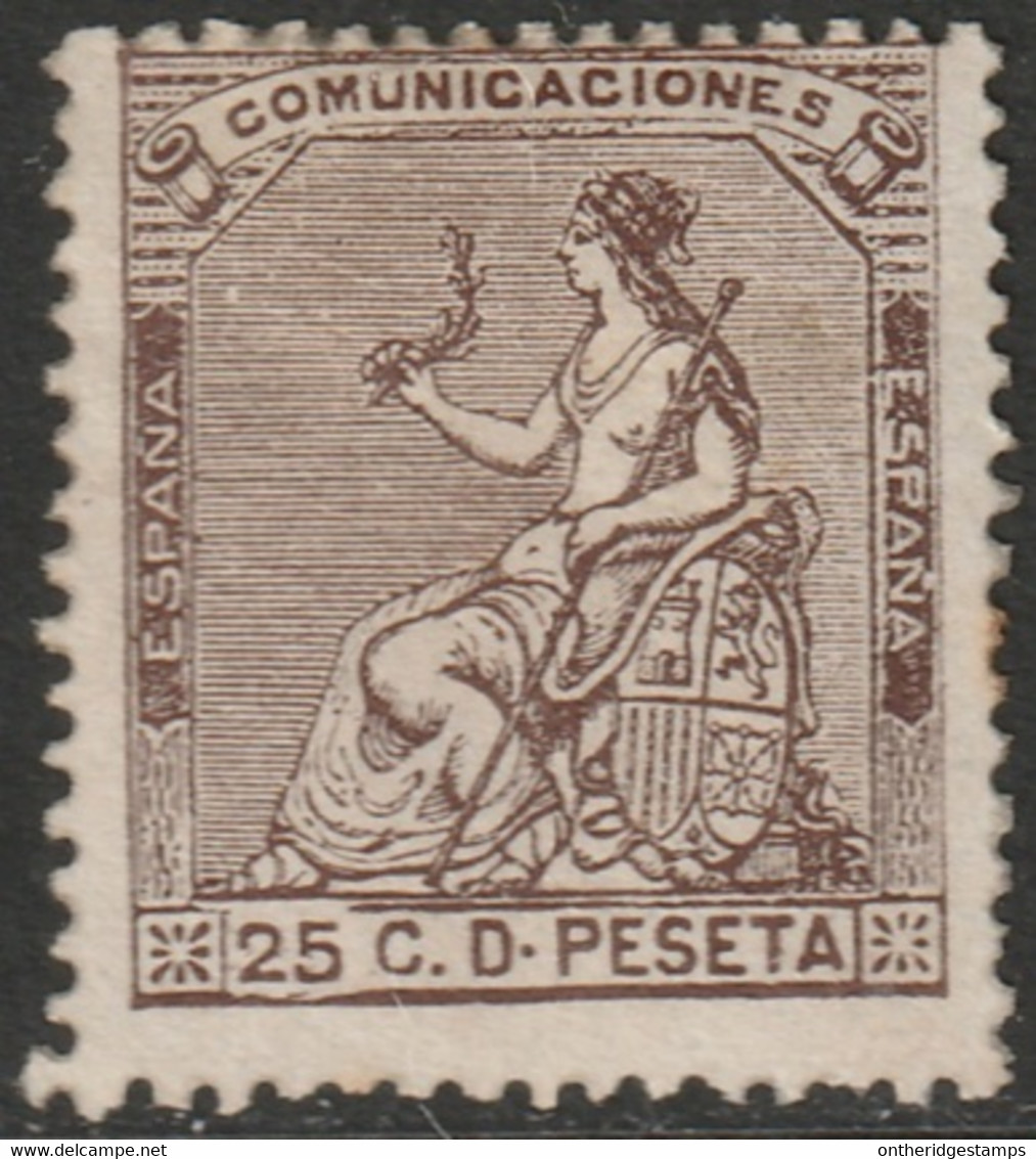 Spain 1873 Sc 195 Espana Ed 135a MH* - Nuovi