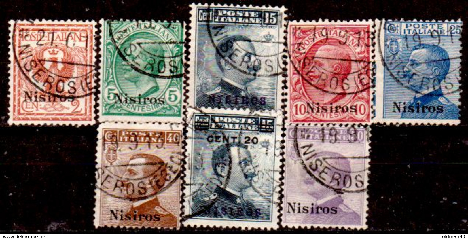 Egeo-OS-304- Nisiro: Original Stamps And Overprint 1912-1916 (o) Used - Quality In Your Opinion. - Aegean (Nisiro)