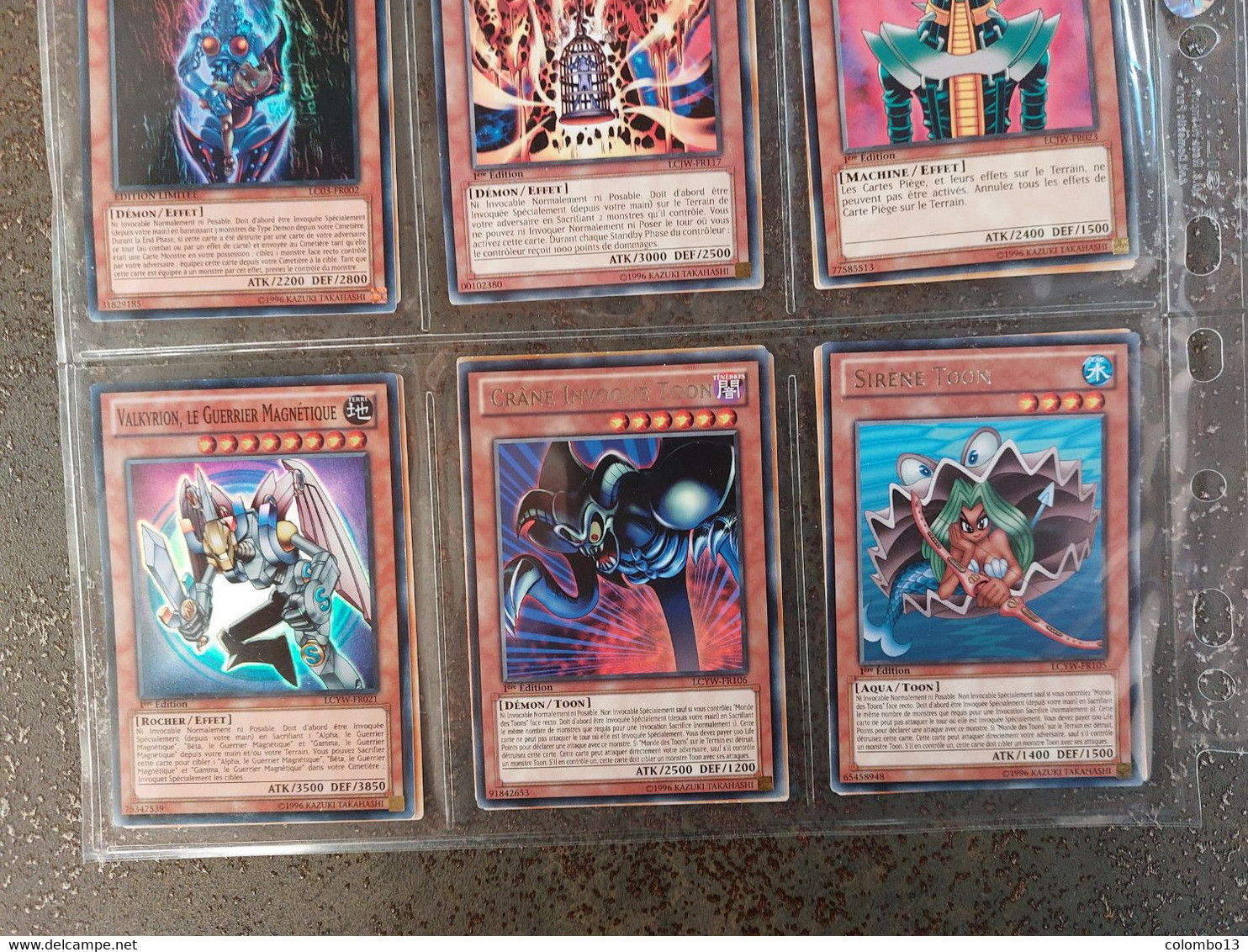 LOT 1     9 CARTES YU-GI-OH RARES-TRES RARES  1ER EDITION ET EDITION LIMITEE VOIR LISTE - Yu-Gi-Oh