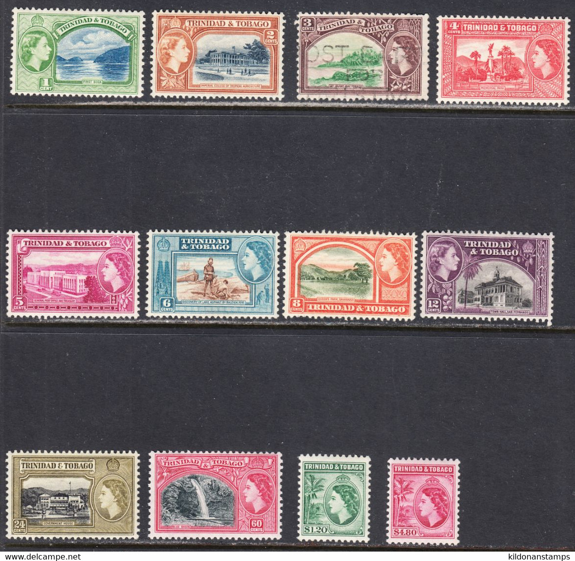 Trinidad & Tobago 1953-59, Mint Mounted/cancelled, See Notes, Sc# 72-83,SG 267-278 - Trinidad En Tobago (...-1961)