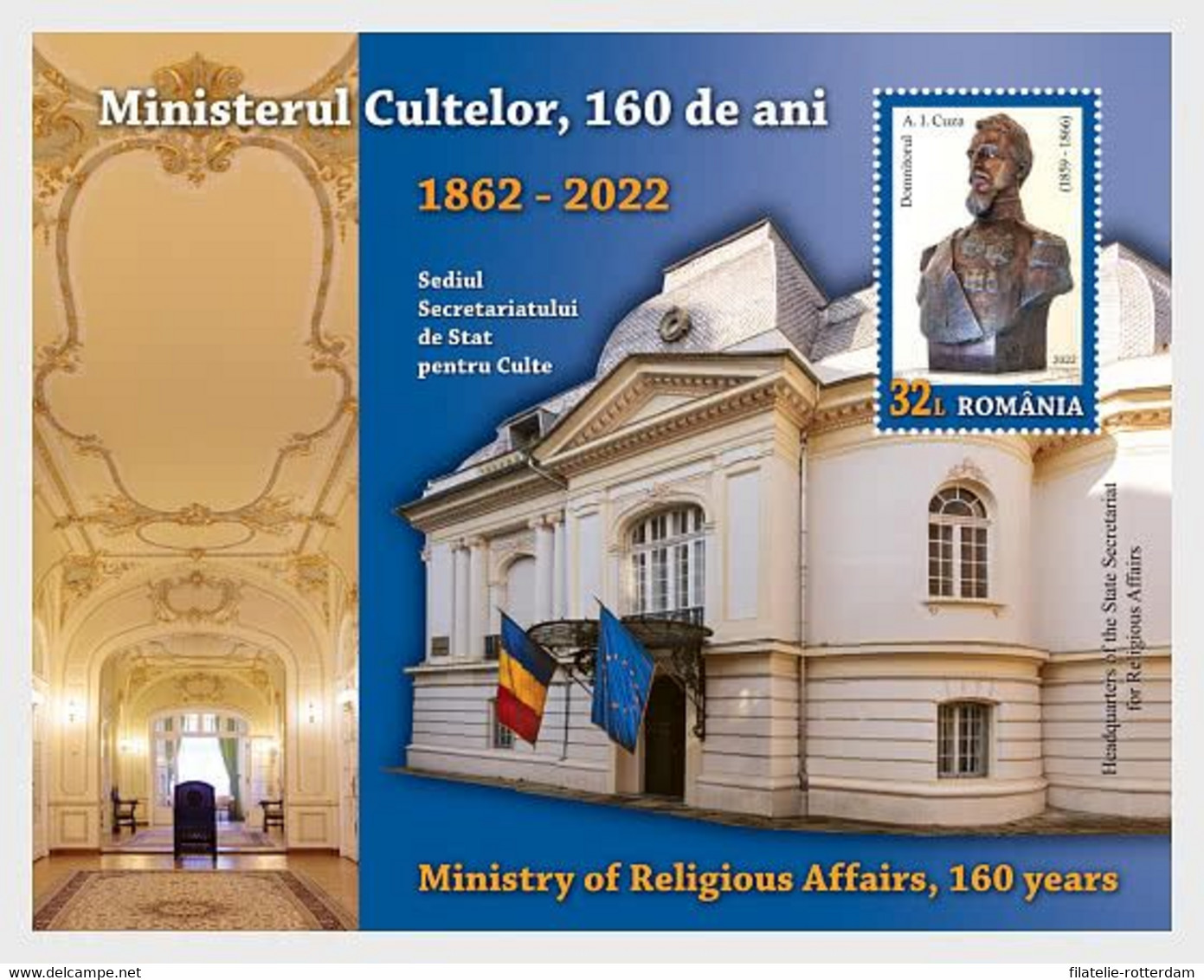Roemenië / Romania - Postfris / MNH - Sheet 160 Jaar Ministerie Van Religie 2022 - Unused Stamps