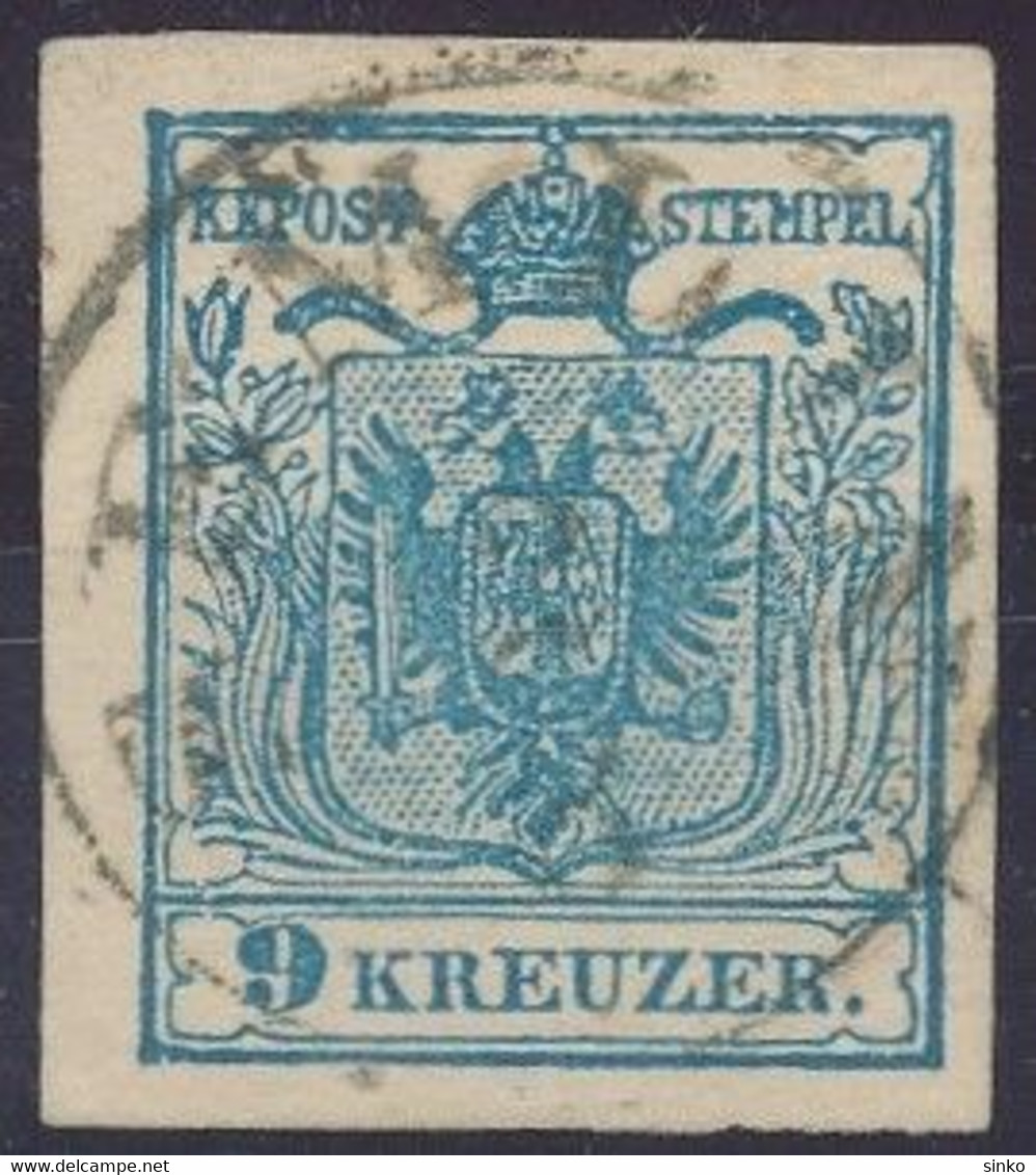 1850. Typography 9kr Stamp, SEMLIN - ...-1867 Préphilatélie