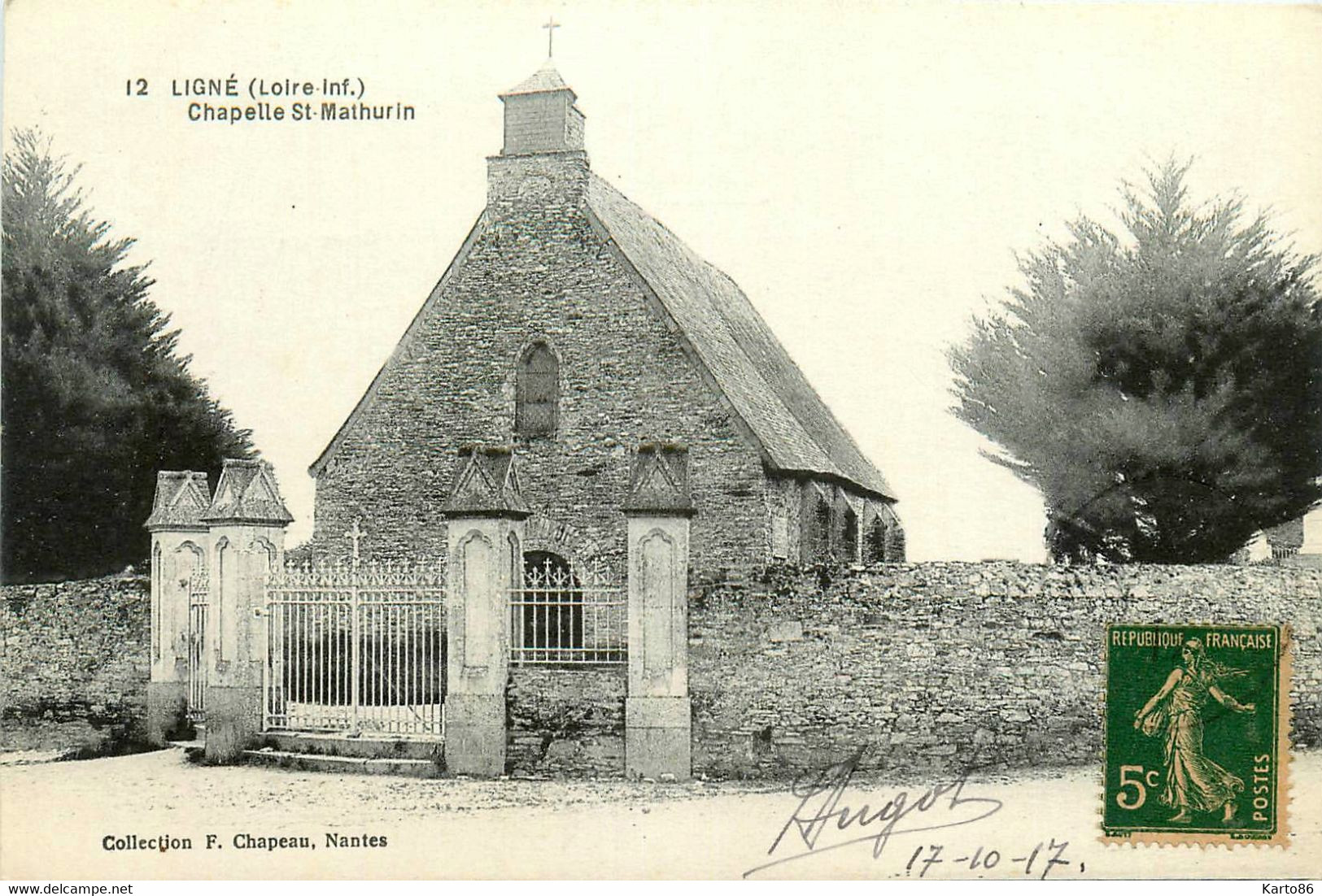 Ligné * Route Et La Chapelle St Mathurin - Ligné