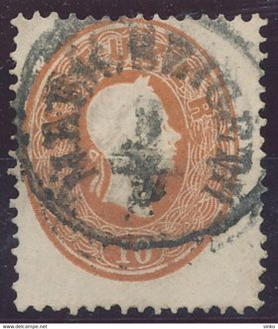 1861. Typography With Embossed Printing 10kr Stamp, MARM.SZIGETH - ...-1867 Préphilatélie