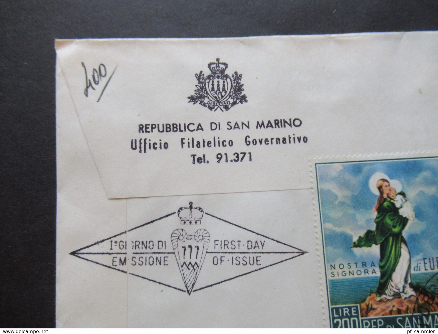 San Matino 1966 Und 67 Ufficio Filatelico Governativo 2x Einschreiben / Reko Brief / FDC Nach Halle Westfalen - Briefe U. Dokumente