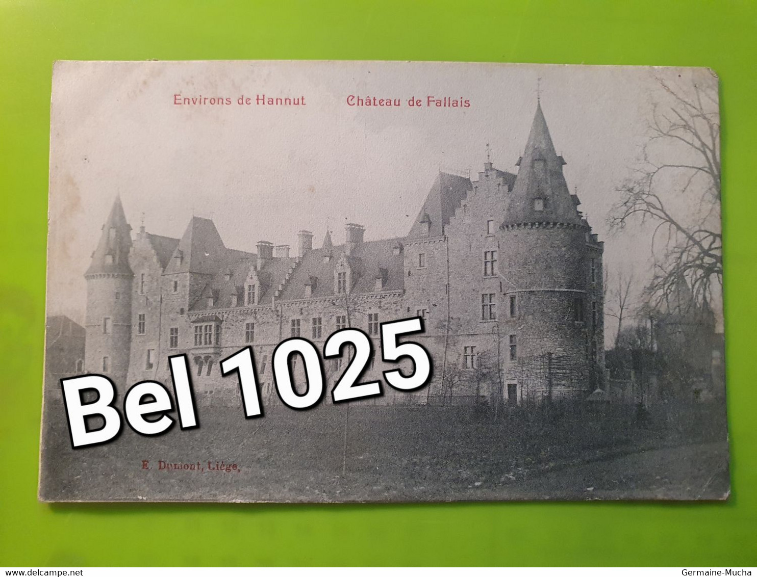 ❤️ BEL 1025 ❤️ HANNUT Château De Fallais       ... ETAT : .Bon   VOIR SCAN POUR DEFAUT - Hannuit
