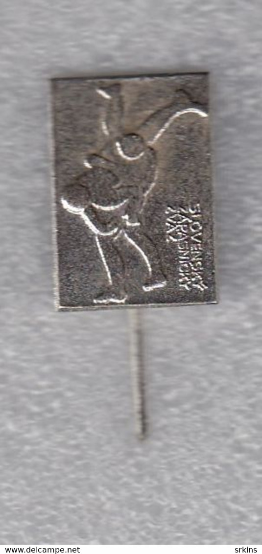 Pin Badge Slovakia Wrestling Association Federation Zapasnicki Zvaz - Worstelen