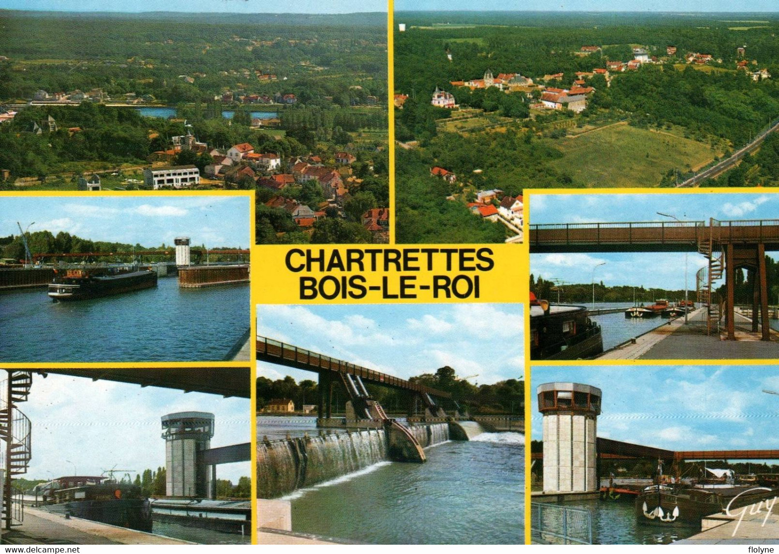 Chartrettes - Bois Le Roi - Souvenir - écluse Canal - Péniche - Batellerie - Bois Le Roi