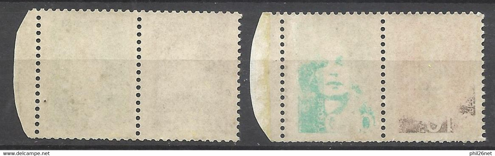 France Paires N° 2614 Et 2617   Impression Recto Verso    Neufs  * *   B/TB      Voir Scans     Soldé ! ! ! - Unused Stamps