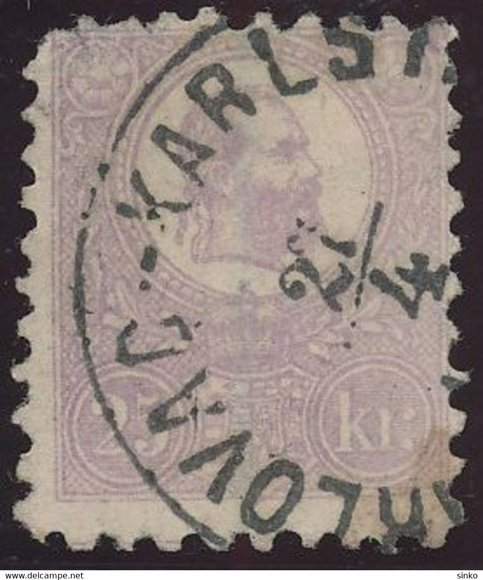 1871. Lithography 25kr Stamp, KARLOVAC-KARLSTADT - ...-1867 Prefilatelia