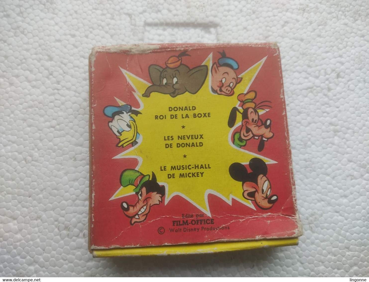 Ancien film super 8 " MICKEY & LE GEANT " Mickey Donald Walt Disney Film Office