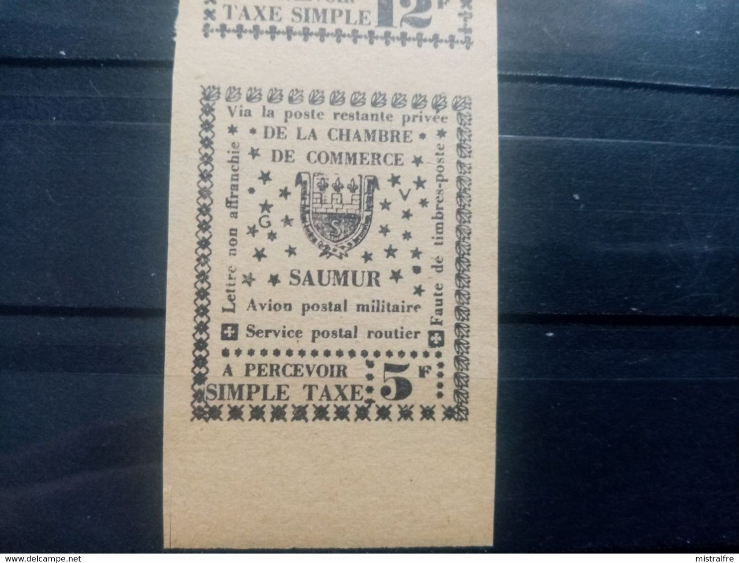 FRANCE. 1953. Timbres De Grève De SAUMUR. N° 4.5 Et 6 Se Tenant. NON Dentelés. Côte MAURY 2019 : 60,00 € - Marche Da Bollo