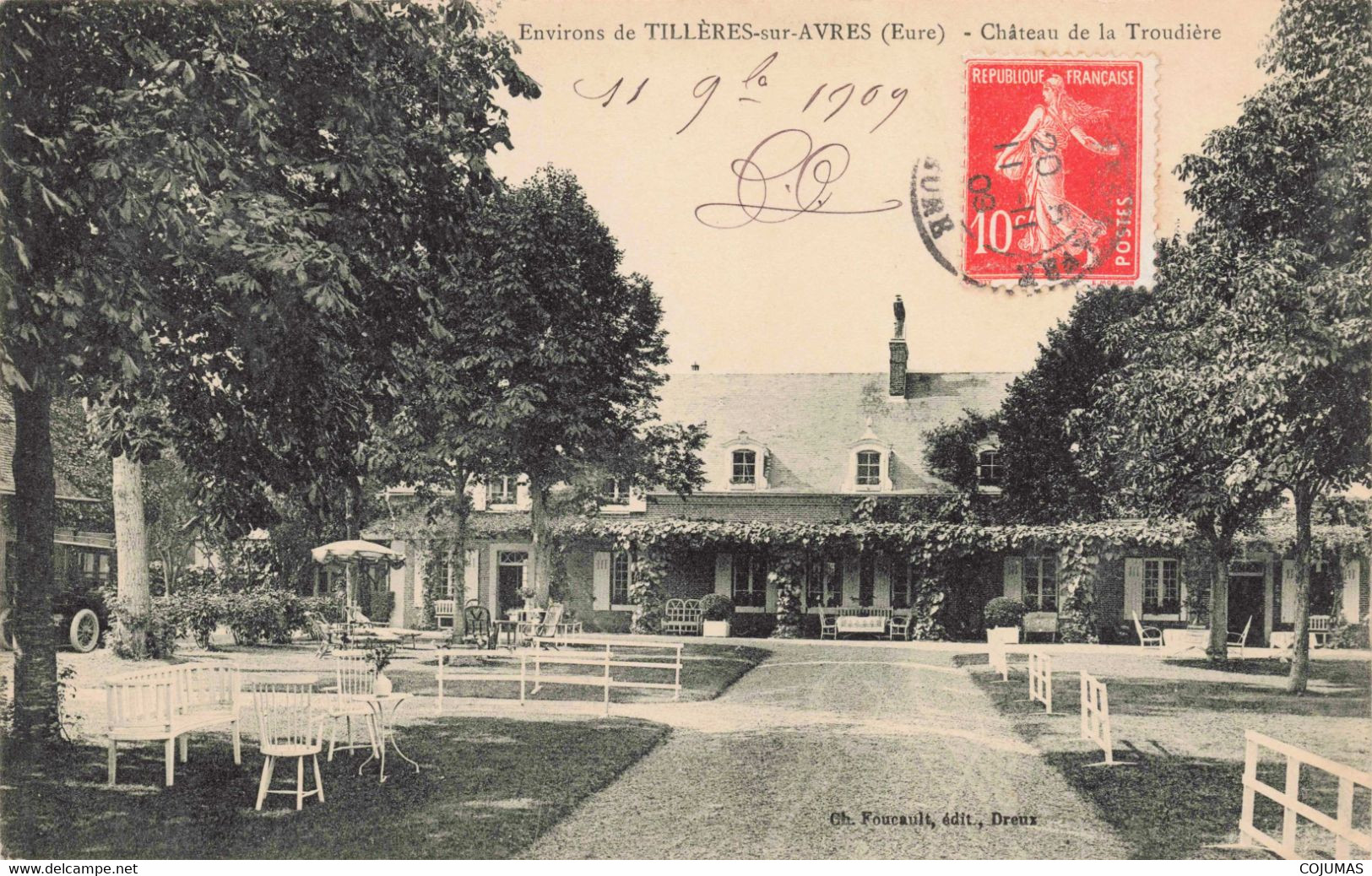 27 - TILLERES SUR AVRES - S06891 - Environs - Château De La Troudière - En L'état Décollée - L1 - Tillières-sur-Avre