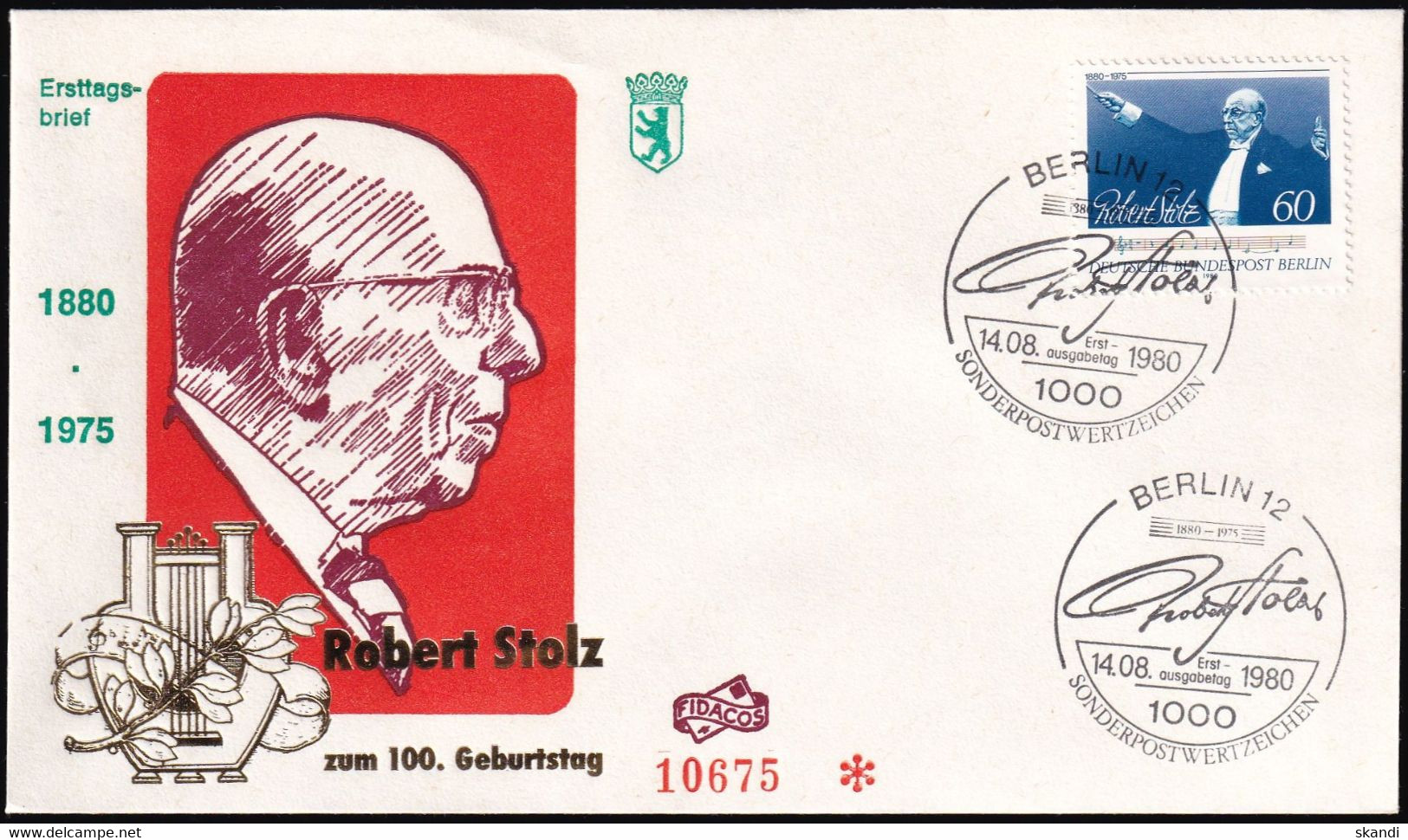 BERLIN 1980 Mi-Nr. 627 FDC - 1971-1980