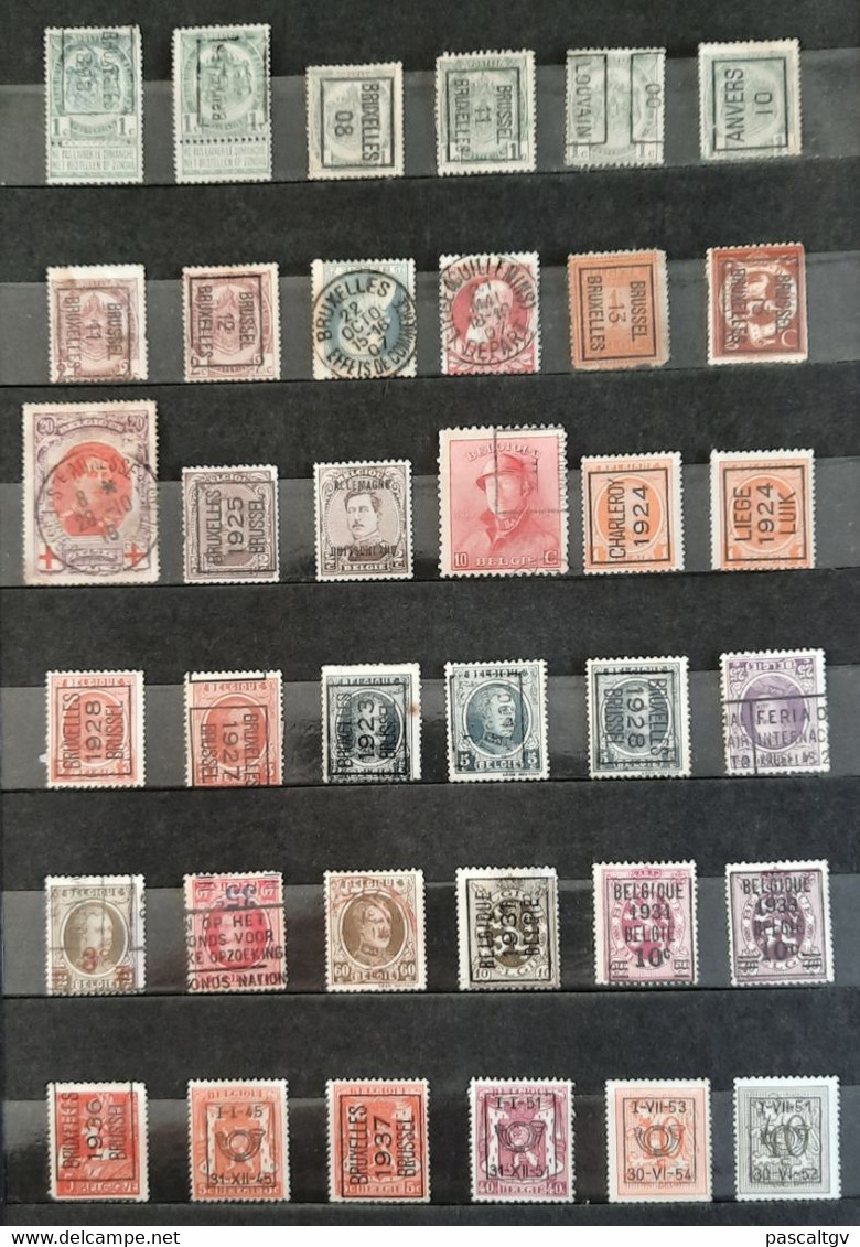 BELGIQUE / BELGIE - LOT De 59 Timbres PREOBLITERES - BELGIË / BELGIE - LOT Van 59 VOORAF GEANNULEERDE Postzegels - - Sonstige & Ohne Zuordnung