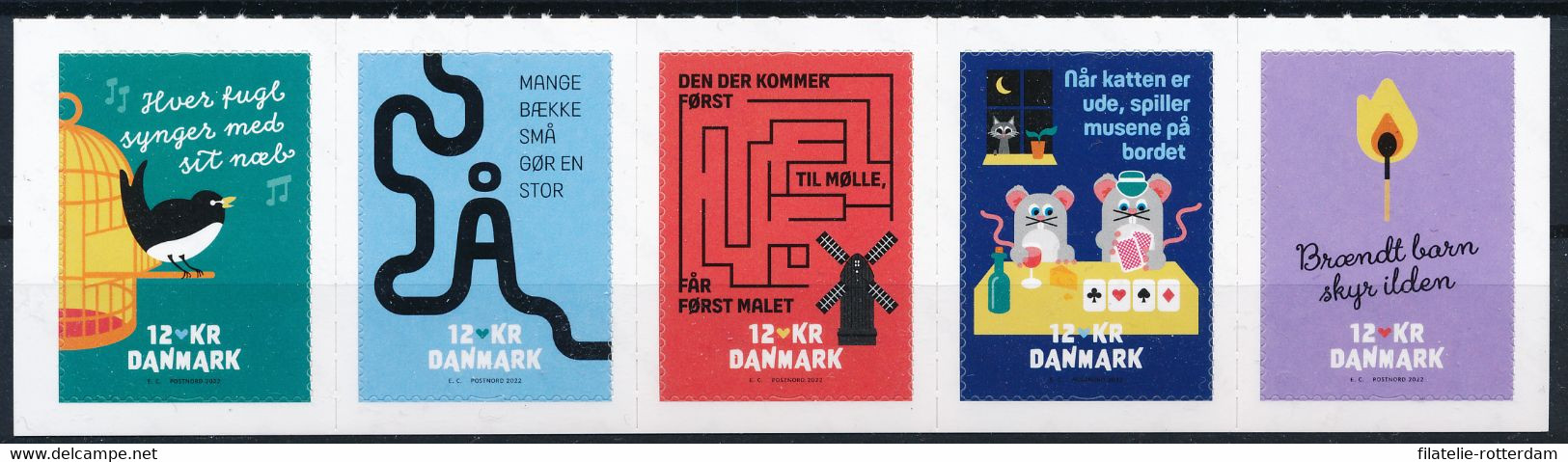 Denemarken / Denmark - Postfris / MNH - Complete Set Proverbs 2022 - Neufs