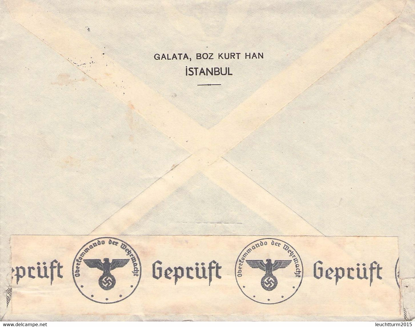 TURKEY - LETTRE 1939 STAMBUL > DÜSSELDORF/DE -CENSOR- / ZM243 - Lettres & Documents