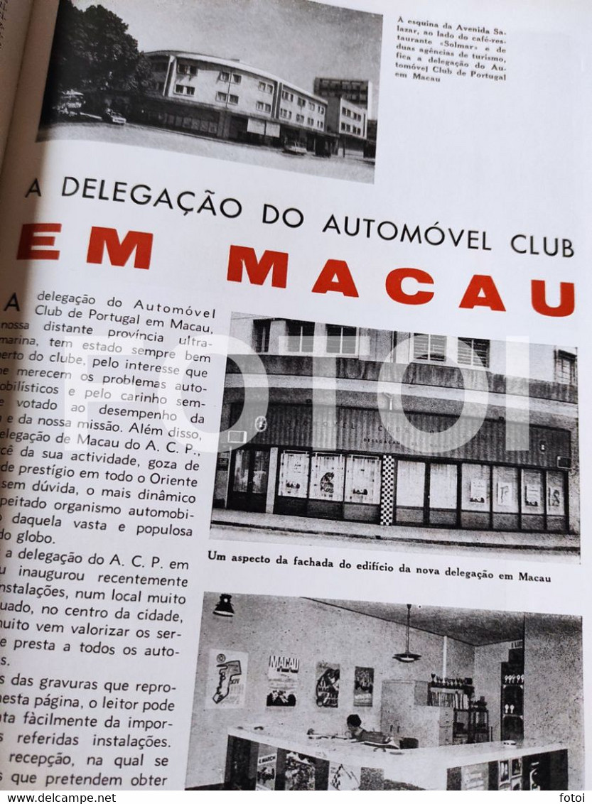 1967 CIRCUITO DO ESTORIL BUGATTI VW VOLKSWAGEN COMBI KOMBI REVISTA  MACAU ACP AUTOMOVEL CLUB PORTUGAL - Revues & Journaux