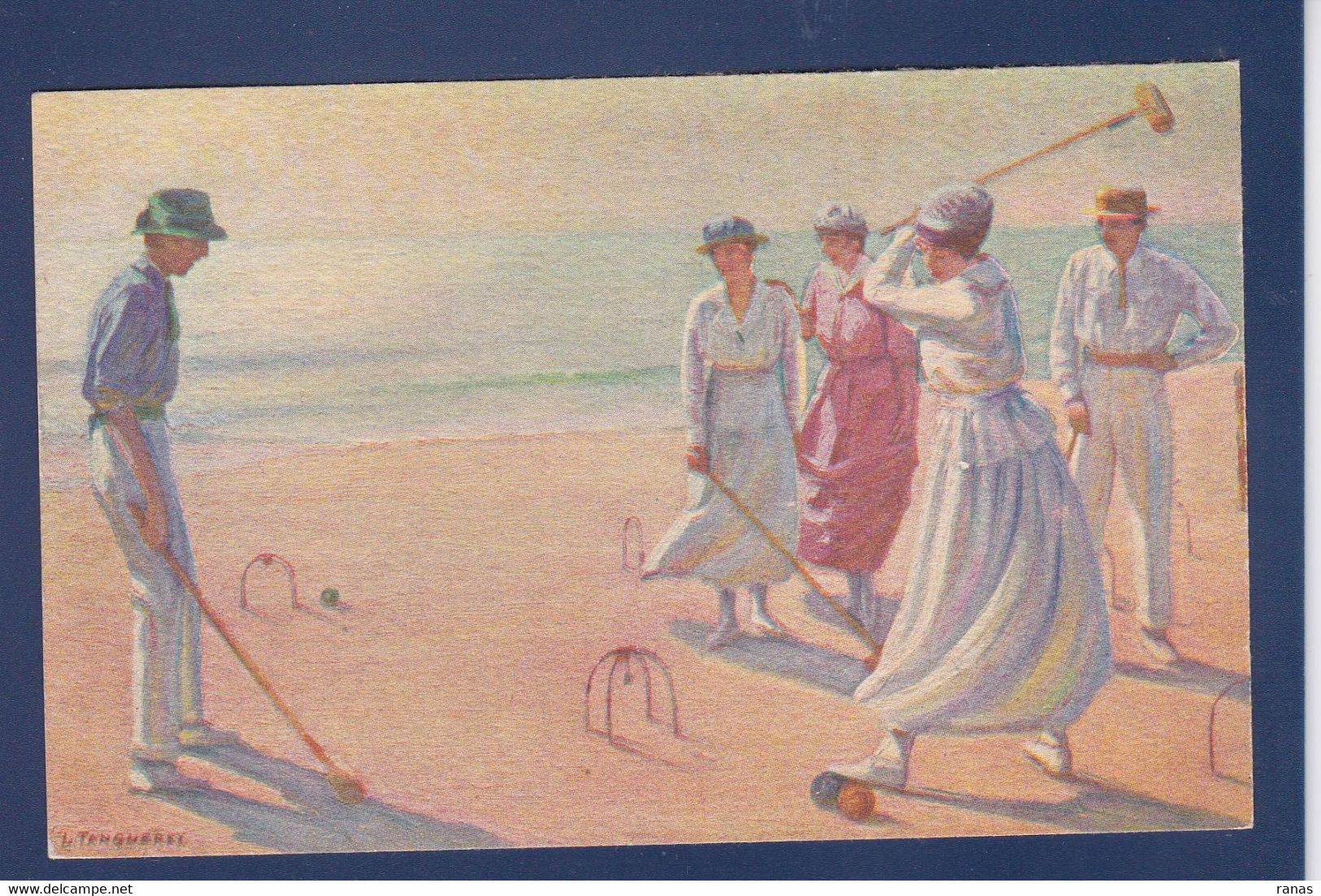 CPA Croquet Femme Woman Non Circulé - Jeux Régionaux