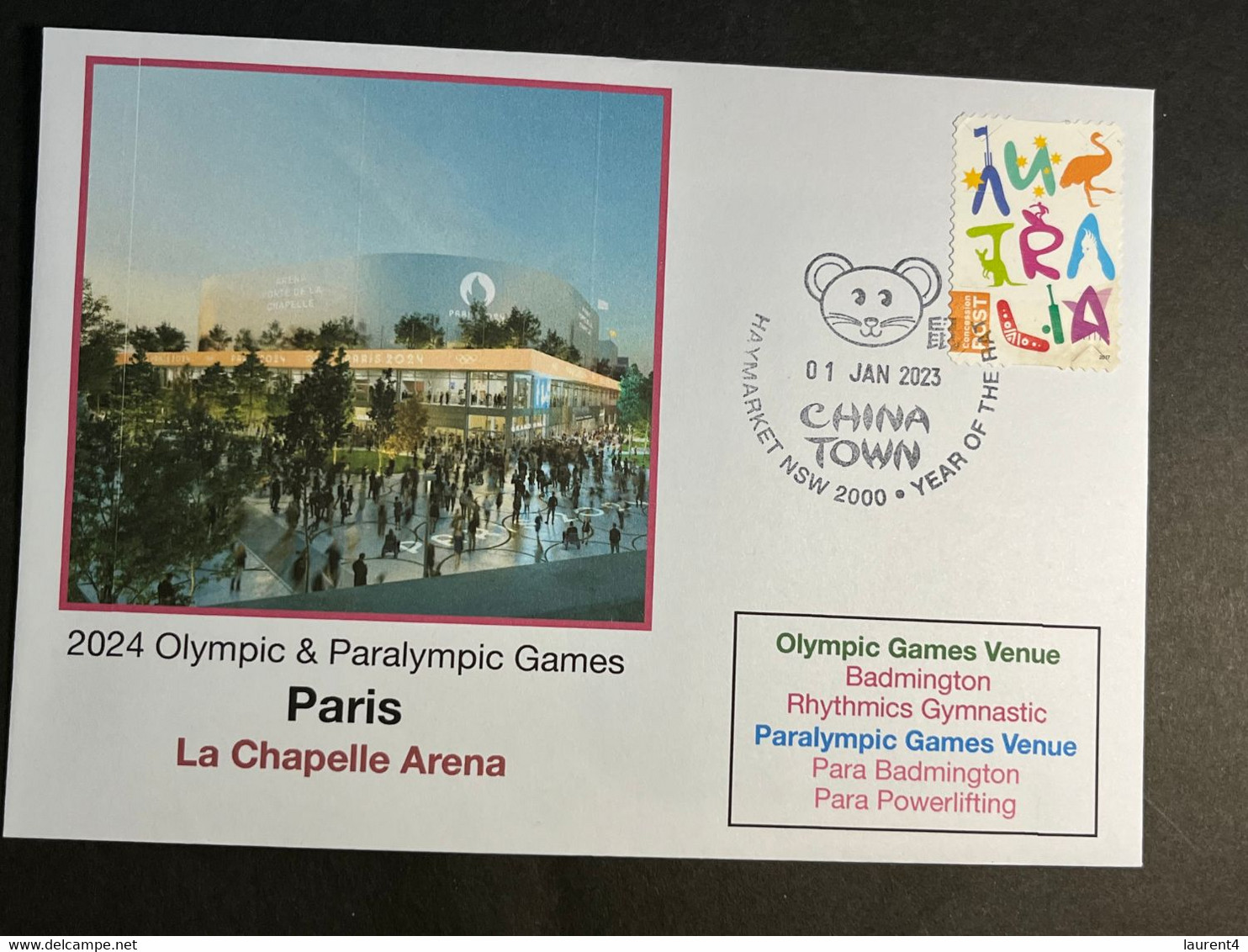 (3 N 22) 2024 France - Paris Olympic Games (1-1-2023) Location - Paris - La Chapelle Arena 6 (badmington - Gymnastic) - Summer 2024: Paris