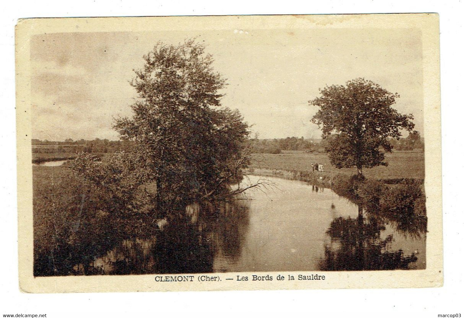 18 CHER CLEMONT Les Bords De La Sauldre Plan Peu Courant - Clémont