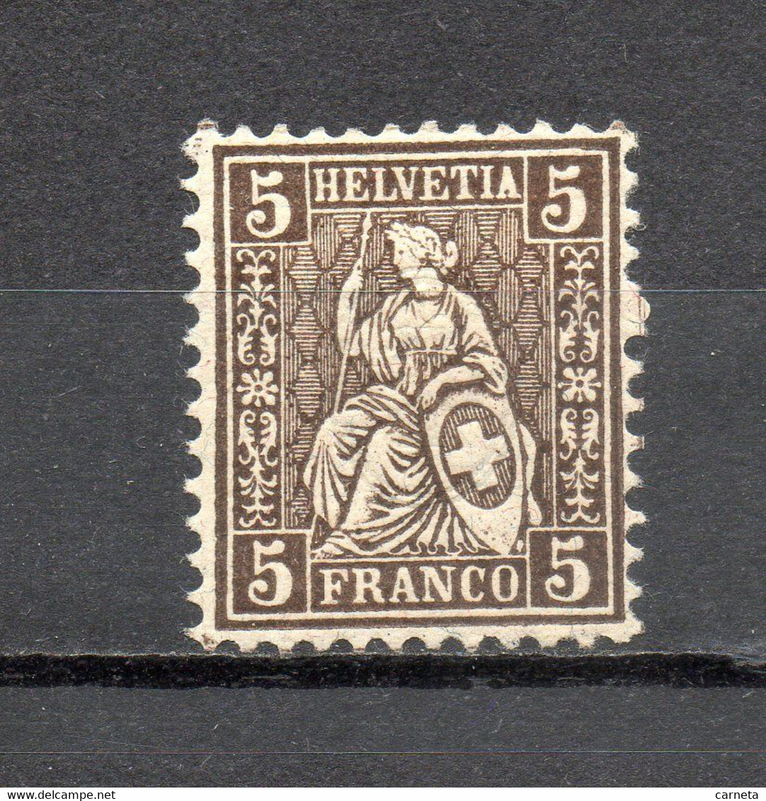 SUISSE   N° 35  NEUF AVEC CHARNIERE    COTE  3.00€   HELVETIA ASSISE  VOIR DESCRIPTION - Ungebraucht