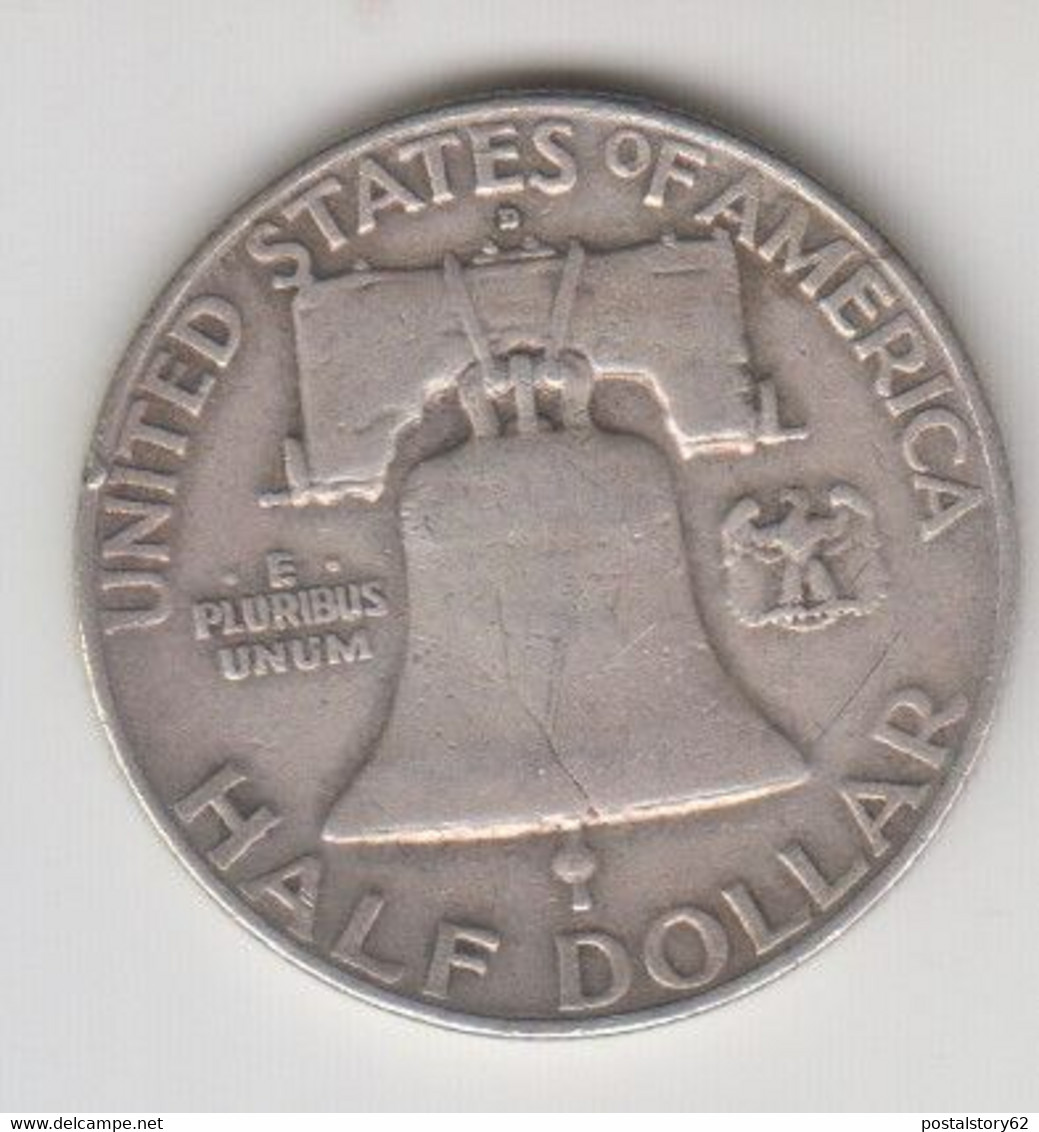 Stati Uniti, Franklin Half Dollar 1957 Arg. - 1948-1963: Franklin