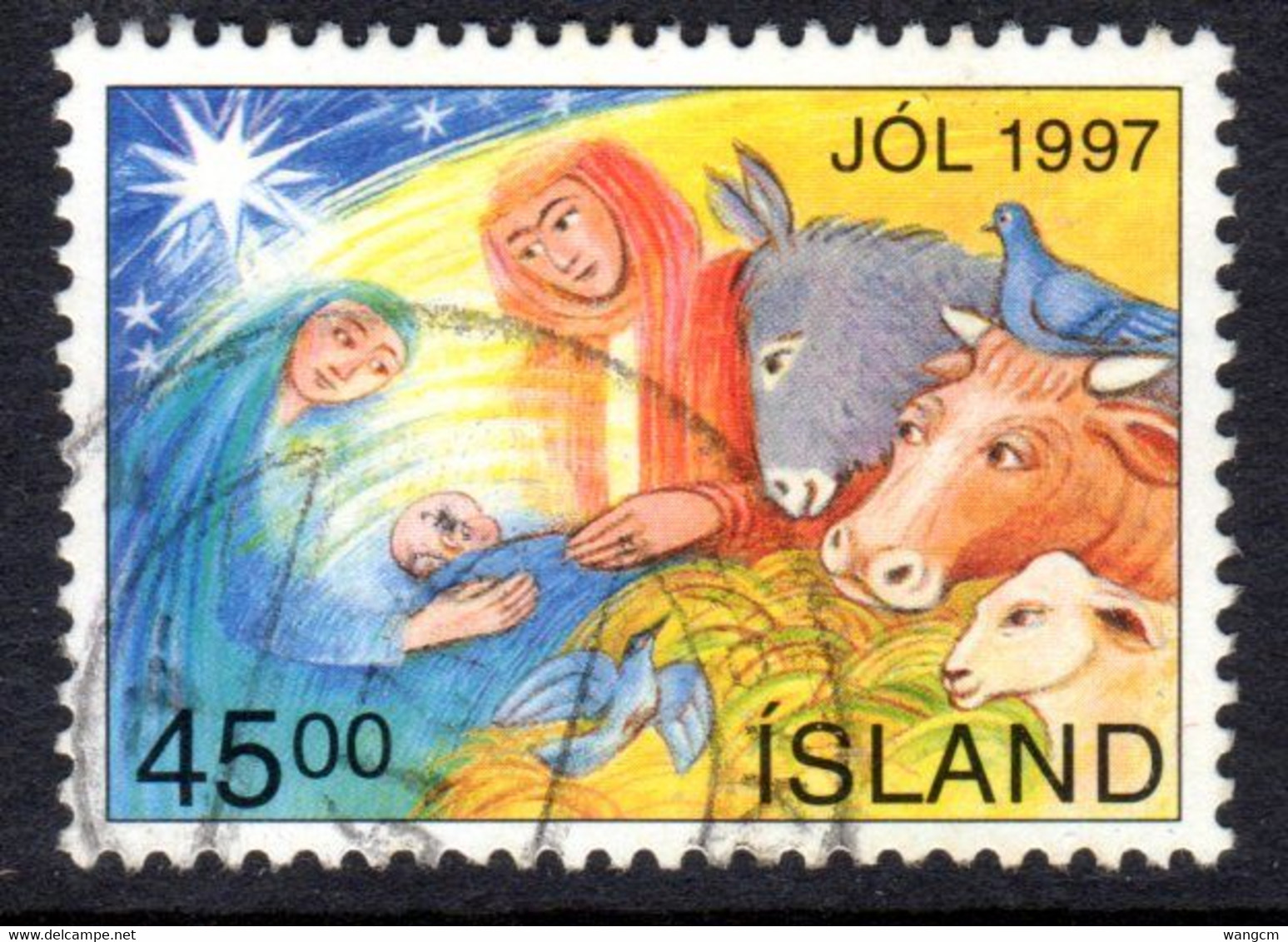 Iceland 1997 45k Christmas Fine Used - Gebruikt