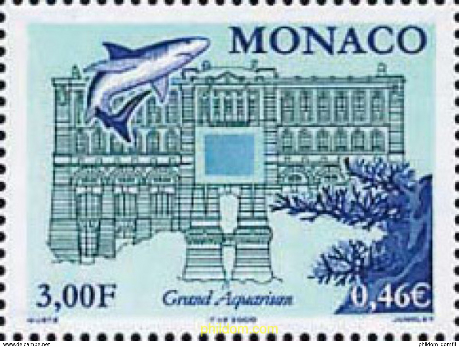 61468 MNH MONACO 2000 NUEVO ACUARIO DEL MUSEO OCEANOGRAFICO - Autres & Non Classés