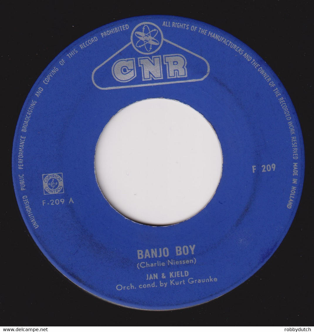 * 7" ` * JAN & KJELD - BANJO BOY (Holland 1959) - Country & Folk