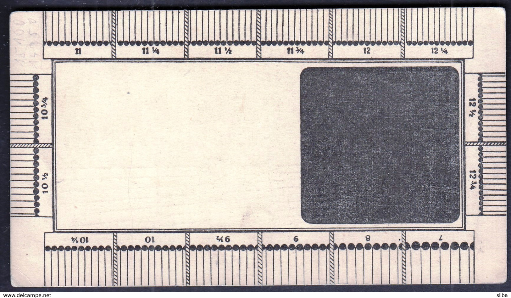 Tooth Gauge For Postage Stamps, Stamp Perforation Gauge, Measuring Instrument, Zubomjer - Sonstige & Ohne Zuordnung