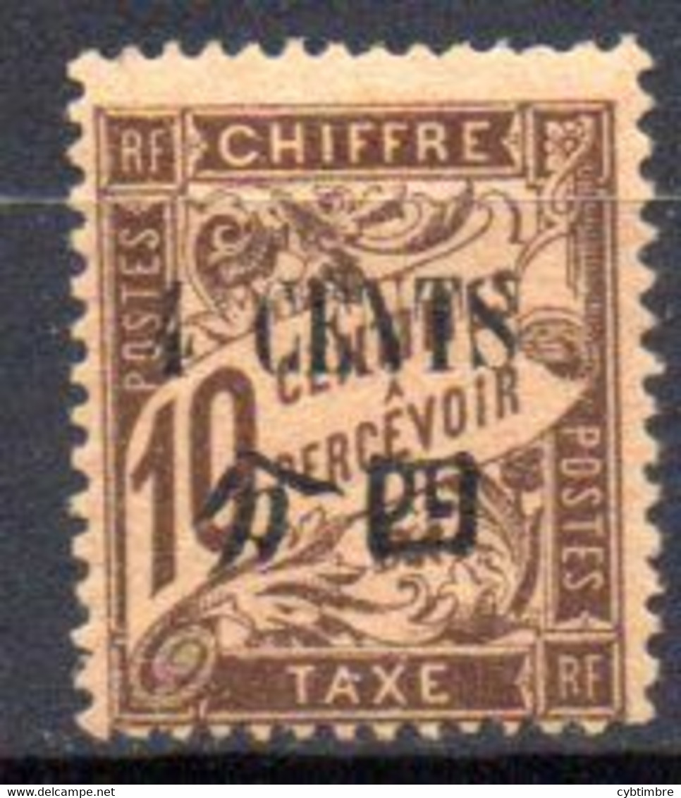 Chine: Yvert Taxe N° 21*; Papier Gc - Timbres-taxe