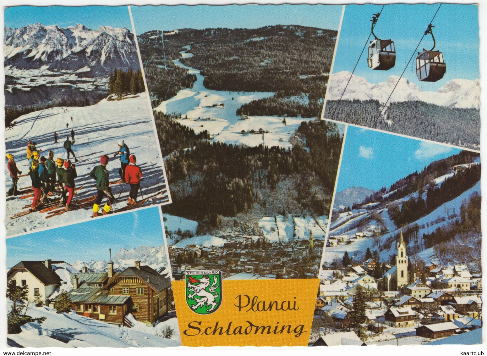 Planai Schladming - Planai-SeilBahn Gondel, FIS-Rennstrecke, Schladminger Hütte - (Österreich/Austria) - Ski - Schladming