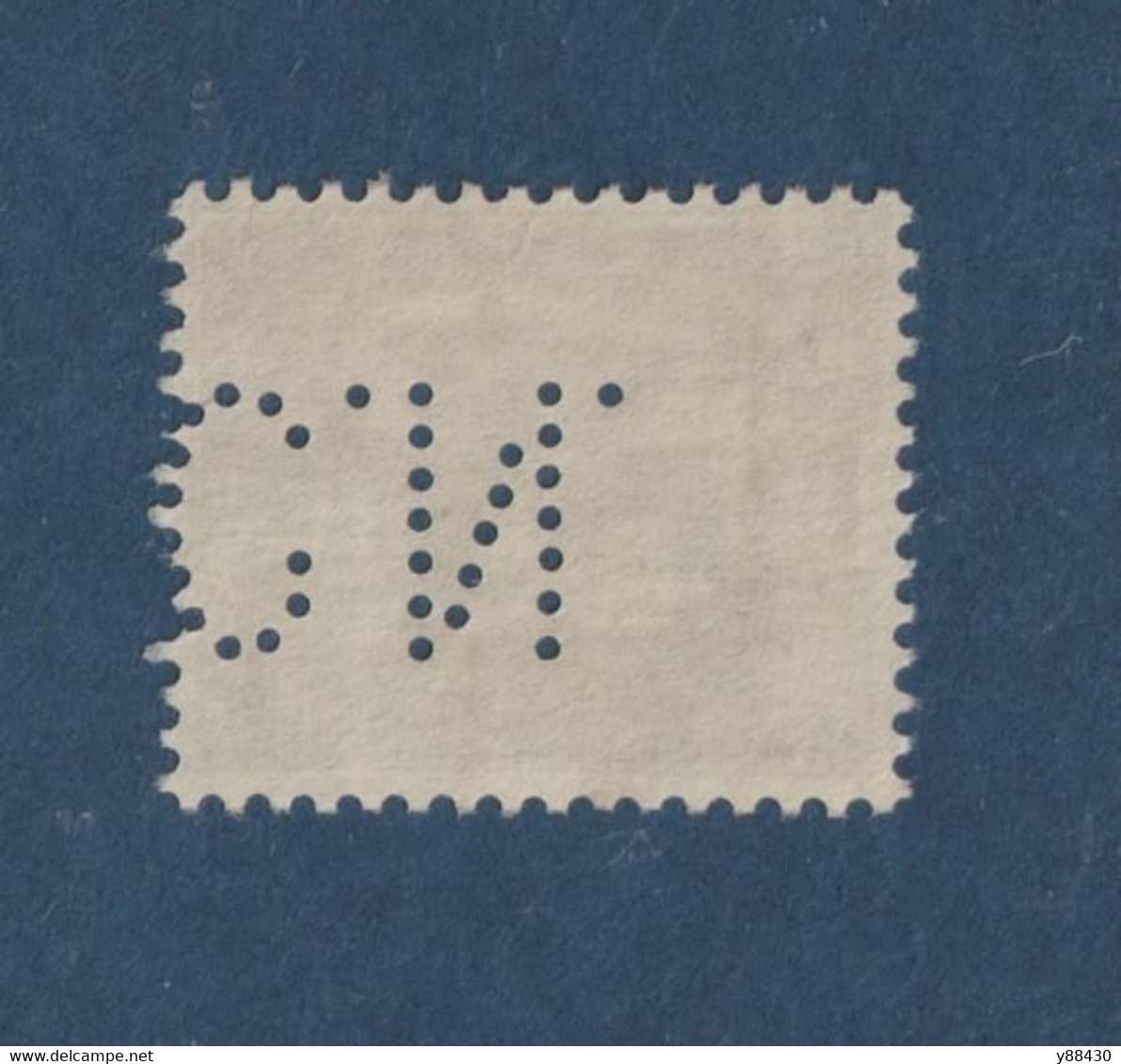 298 De 1934 - Timbre PERFORÉ . C.N - Oblitéré - Type PAIX . Surchargé 50c Sur 1f.25 - Olive (287) - 3 Scannes - Gebraucht