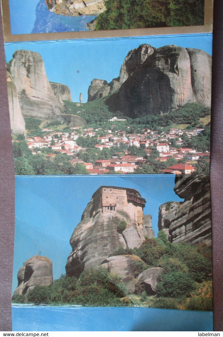 GREECE METEORA REGION BOOKLET SET FOLDER BROCHURE MAP KARTE CARD ANSICHTSKARTE POSTCARD CARTOLINA PC CP AK CARTE POSTALE - Long Island