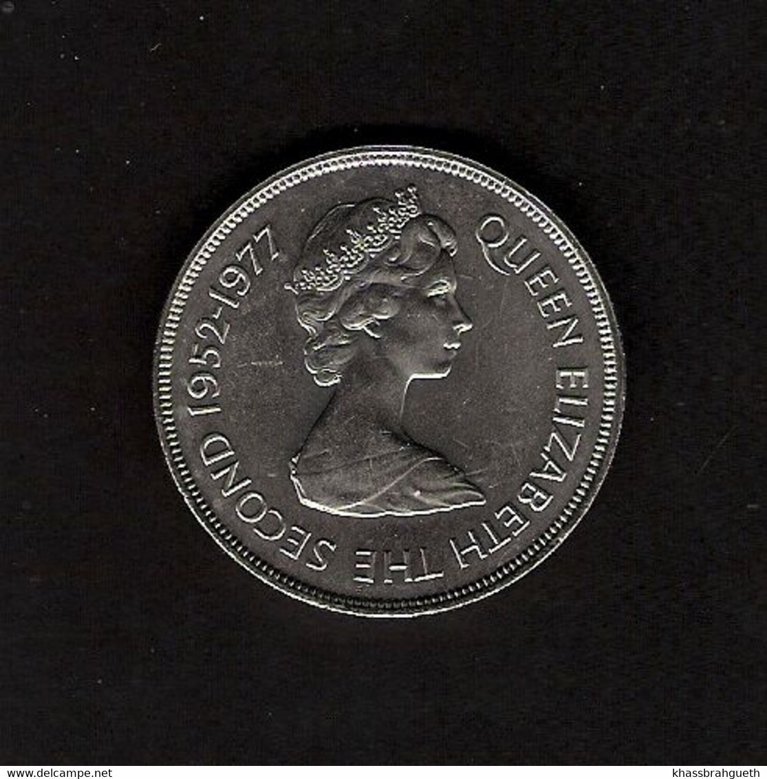 GRANDE BRETAGNE . ST.HELENA – QUEEN ELIZABETH II – (1952 1977) (Ag) - 25 New Pence