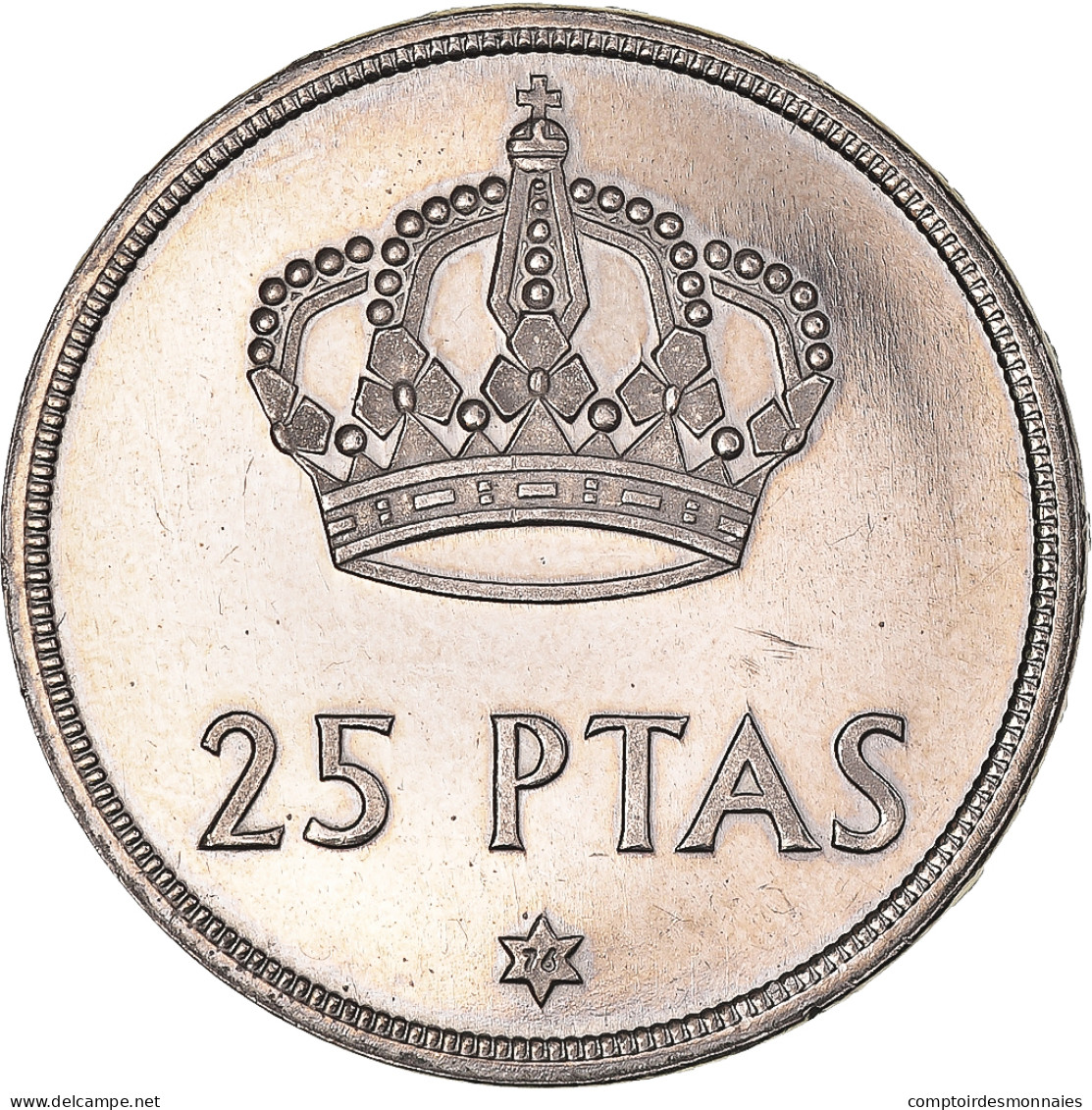 Monnaie, Espagne, Juan Carlos I, 25 Pesetas, 1975 (76), BE, SPL, Cupro-nickel - 25 Pesetas