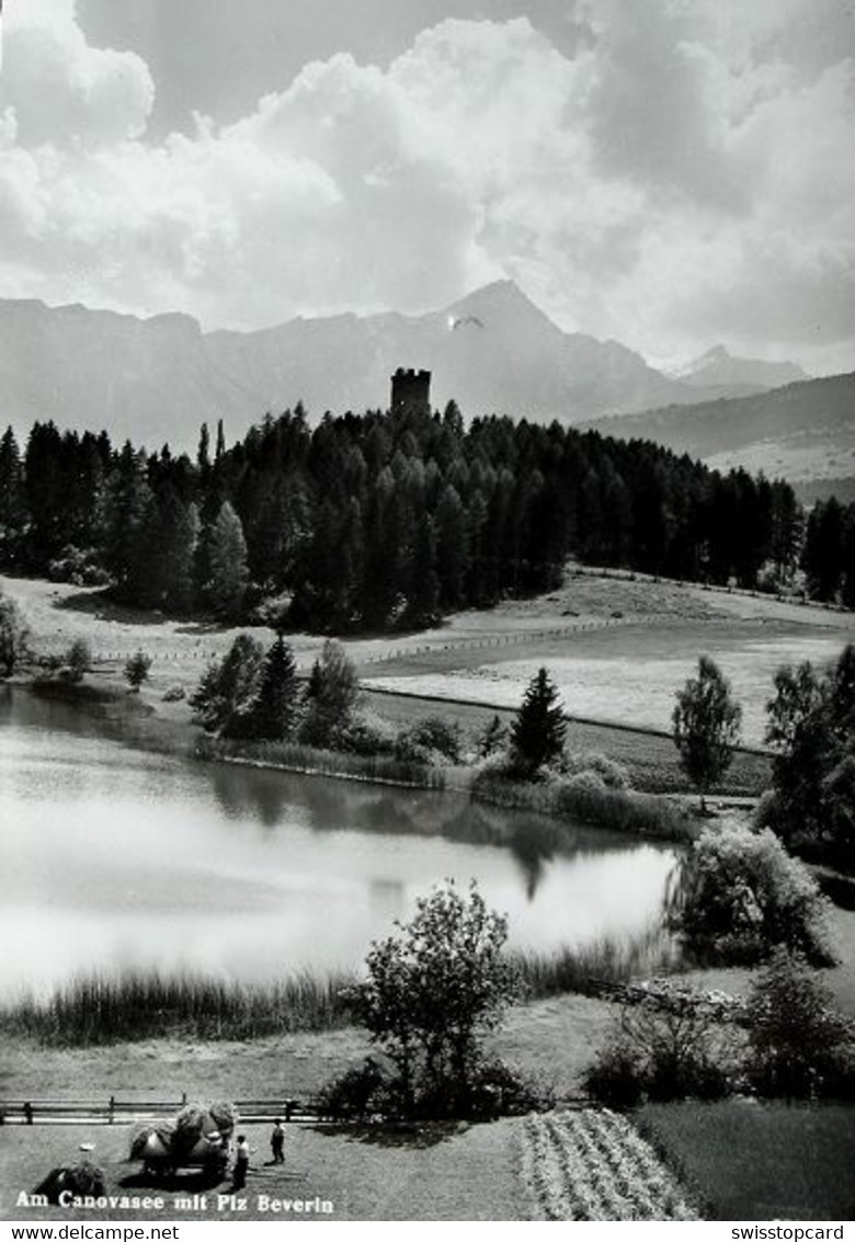 DOMLESCHG Am Canovasee Mit Piz Beverin Landwirtschaft Heu-Ernte Gel. 1962 V. Paspels - Bever