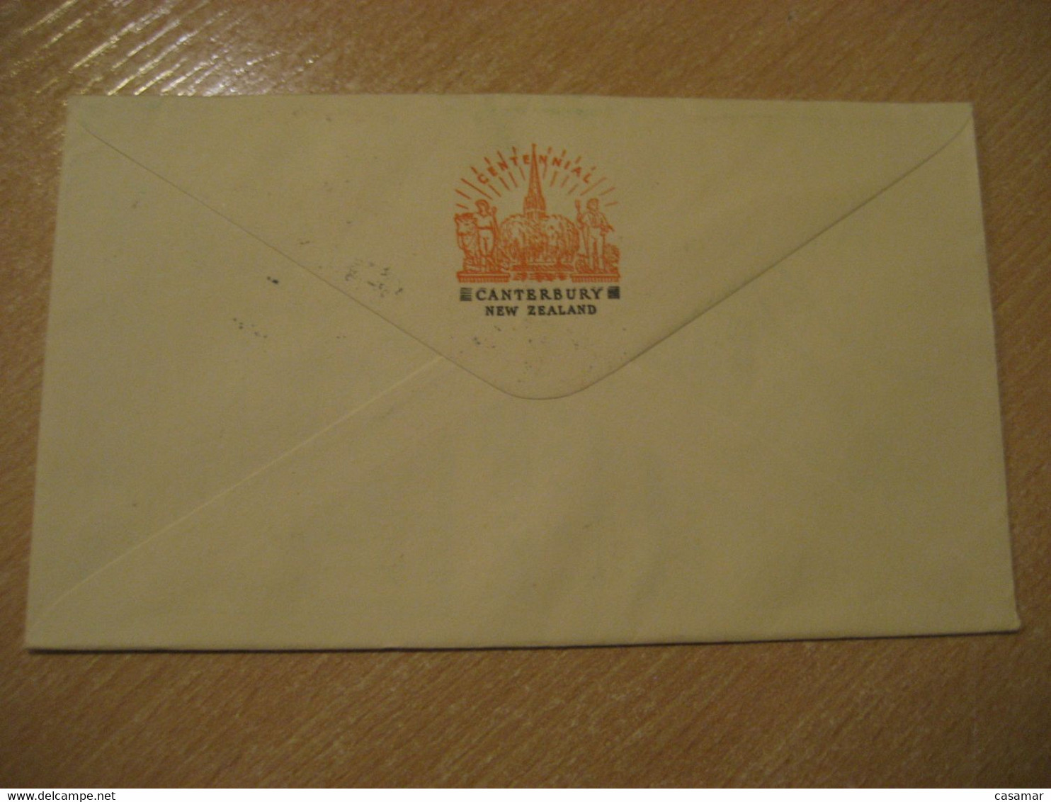 Wellington 1950 To Prahran Victoria Australia Canterbury Centennial Set 5 Stamp On Souvenir Cover Cancel New Zealand - Covers & Documents