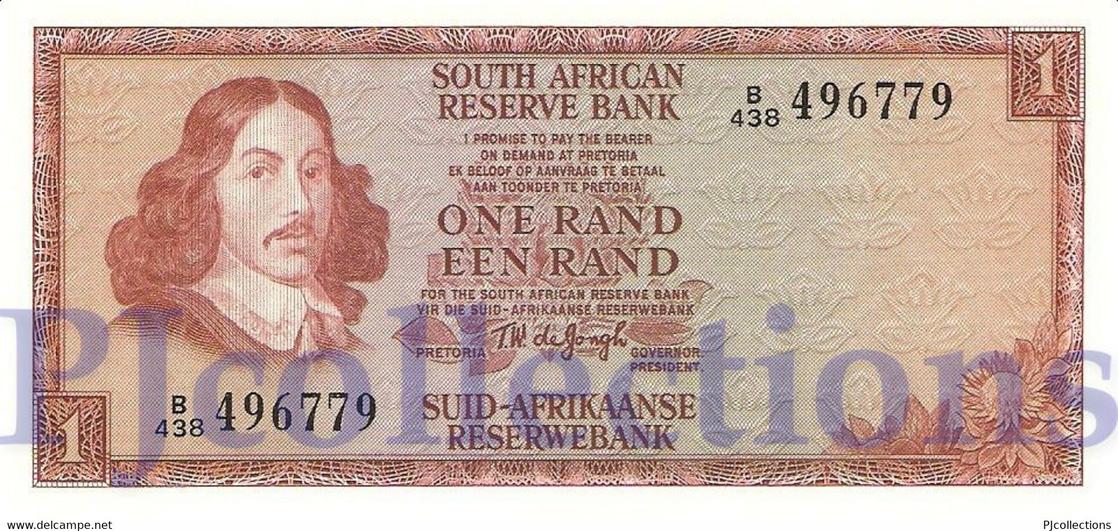 SOUTH AFRICA 1 RAND 1975 PICK 115b AUNC - Südafrika