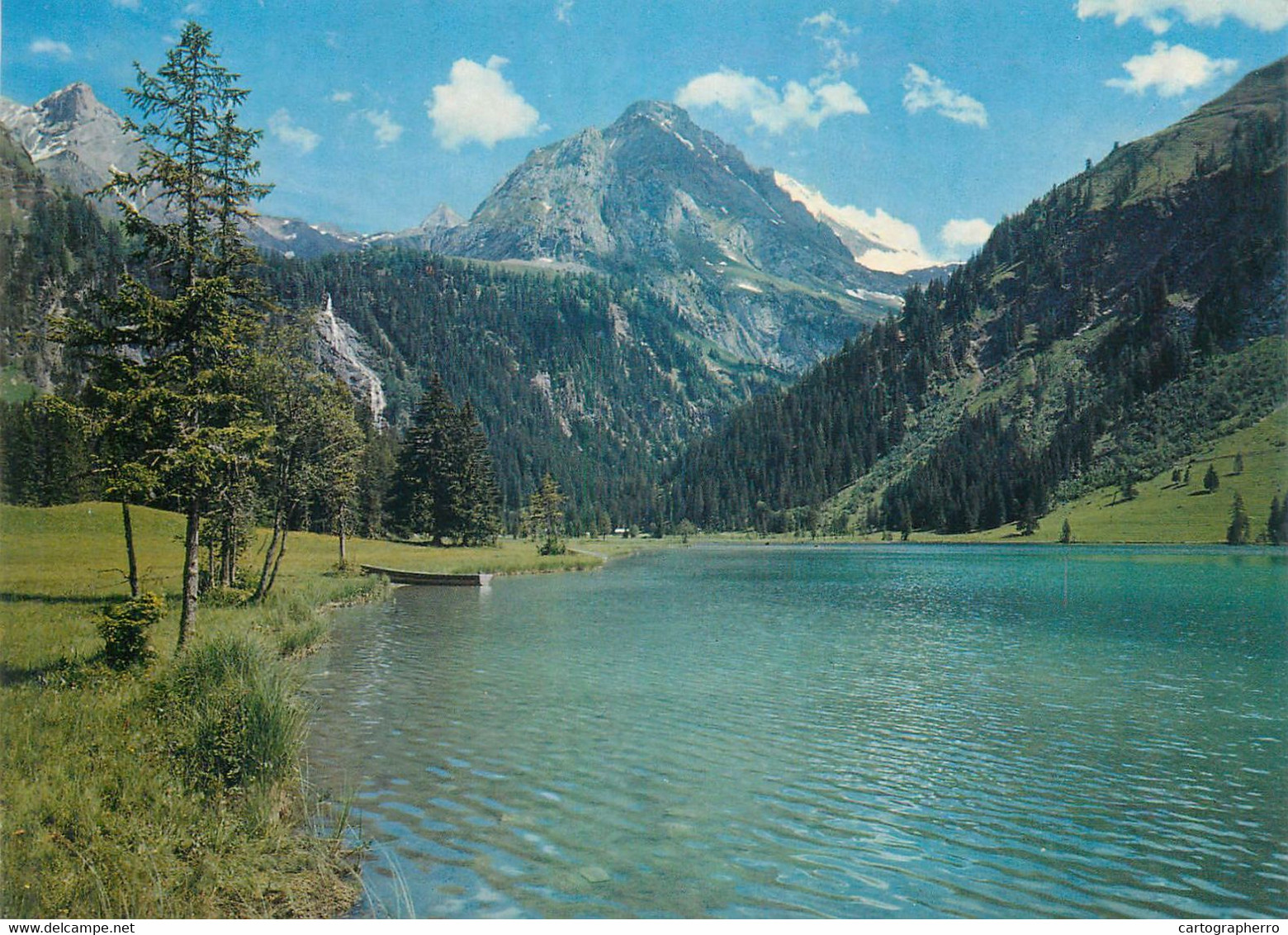 Postcard Switzerland Lauenensee Niesenhorn Wildhorn 1987 - Lauenen