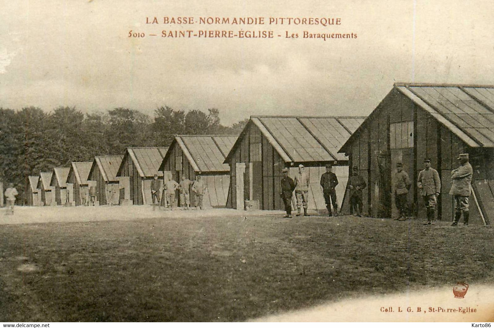 St Pierre église * Les Baraquements - Saint Pierre Eglise